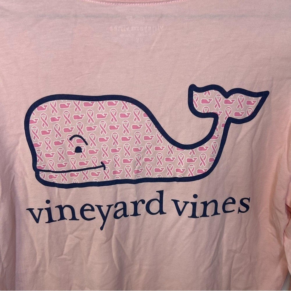 Vineyard Vines Breast Cancer Awareness Pink Long Sleeve T-Shirt, Size XS - Picture 5 of 9